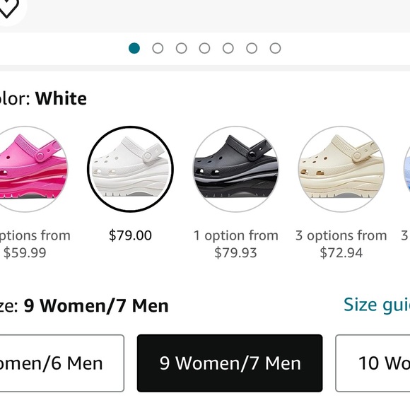 Crocs Unisex-Adult Mega Crush Clog Woman size 9/Men size 7 - Picture 5 of 9